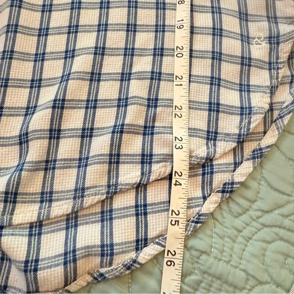 Women’s Treasure & Bond Boyfriend Fit Size M Blue Checkered Button Up Soft Shirt - Picture 7 of 9
